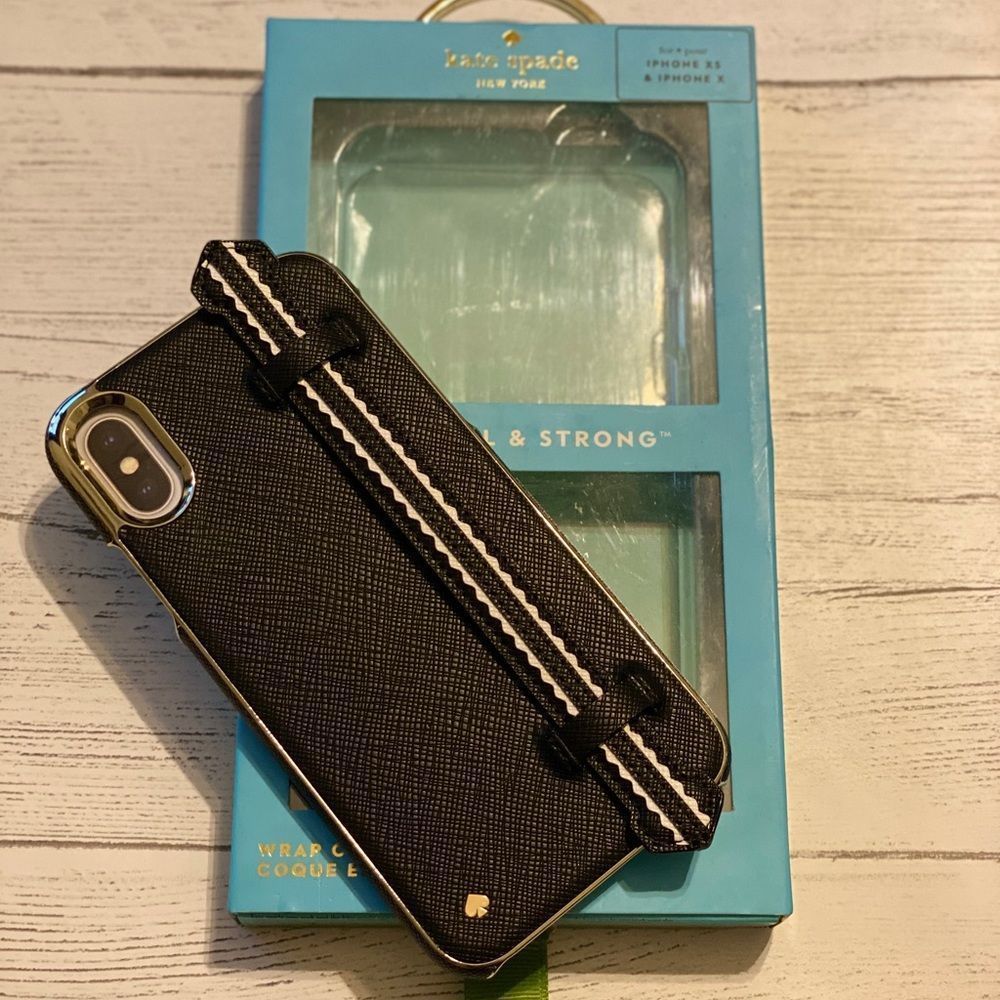 Kate Spade IPhone X & XS Wrap Strap Case Saffiano Finish